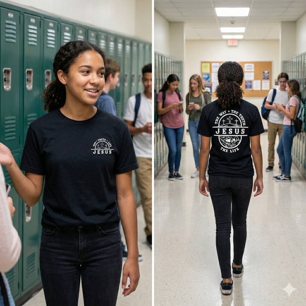 JESUS is the Way, the Truth & the Life, T-Shirt, Heavyweight Cotton, Jesus Movement